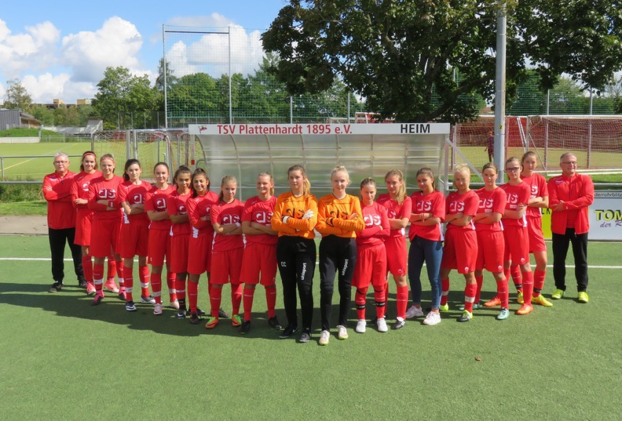 Soccer team with AS jerseys