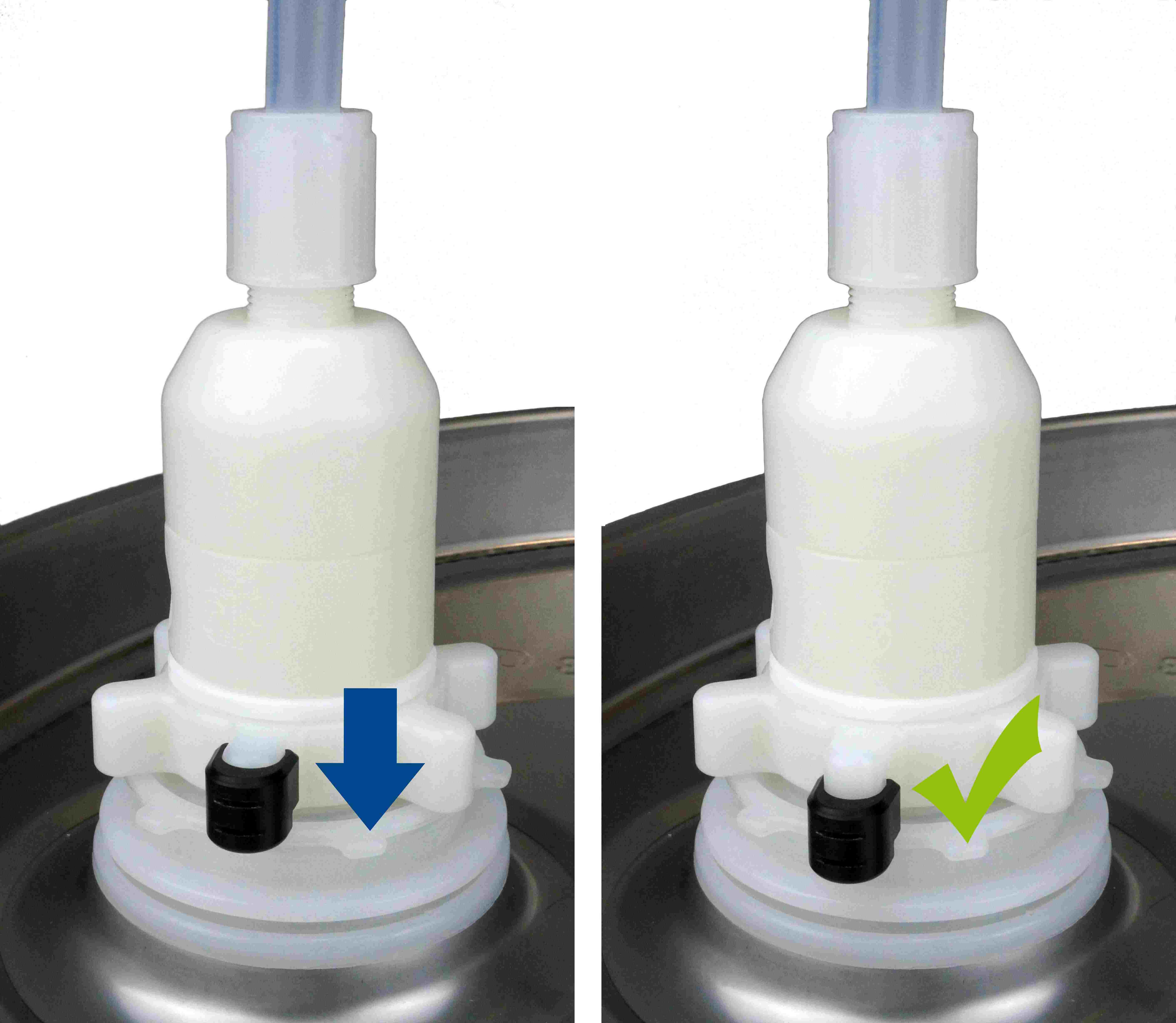 Anti-Rotation Clip for Dispense Heads